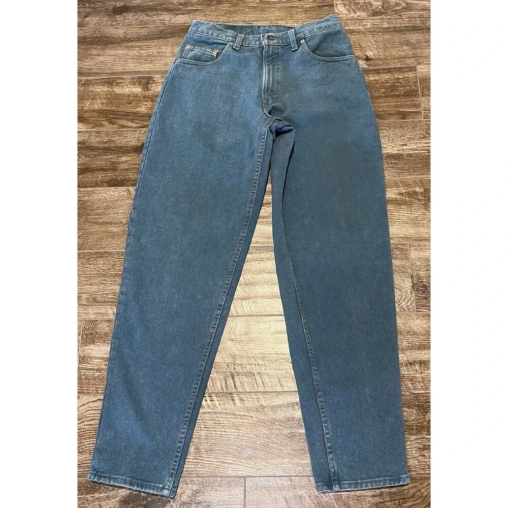 Vintage Men’s Levi’s 560 Jeans 30x31.5 Green Tapered USA Made 80s Baggy Cotton